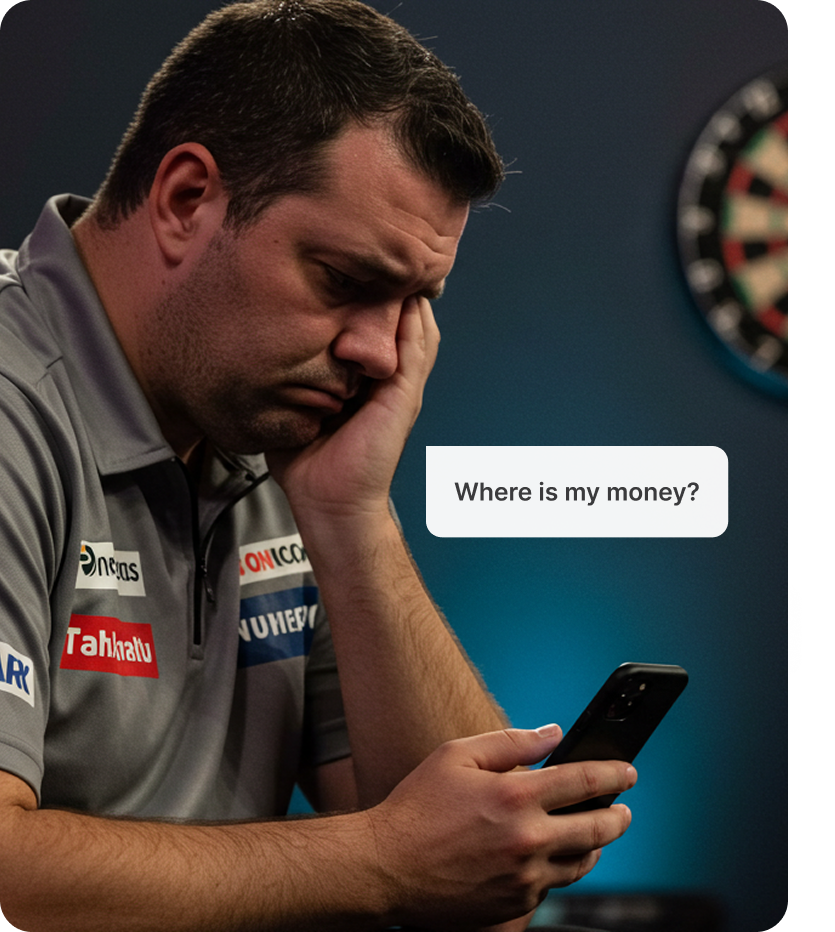 Athlete payment challenges illustration